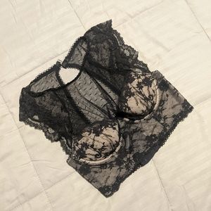 Victoria's Secret Bralette Lace High Neck